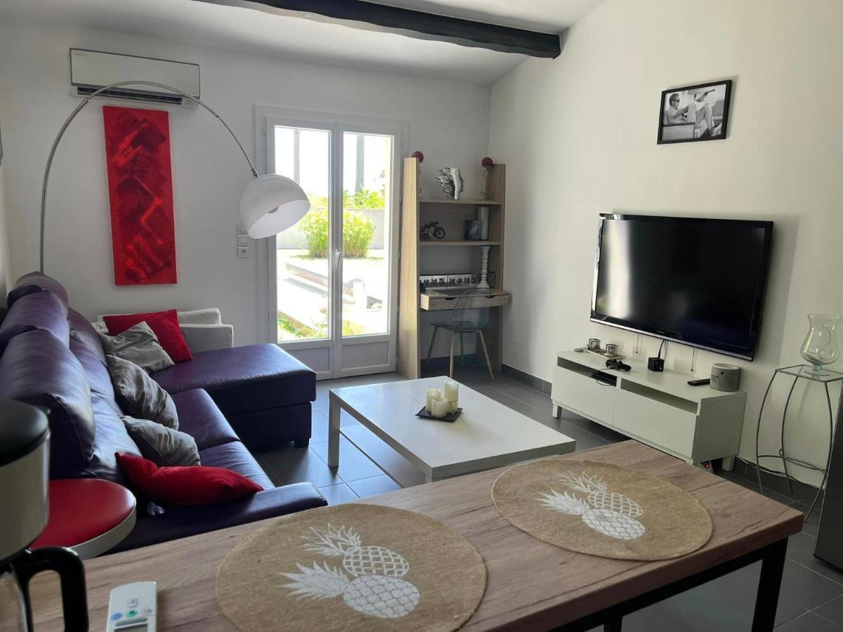 Charmant Studio Independant Proche Mer Parking Prive Mireval Luaran gambar